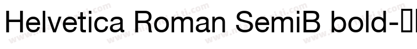 Helvetica Roman SemiB bold字体转换